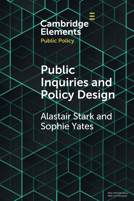 Alastair Stark: Public Inquiries and Policy Design, Buch