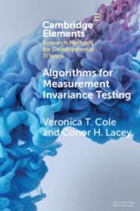 Veronica Cole: Algorithms for Measurement Invariance Testing, Buch