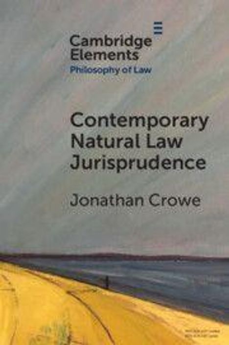 Text: "Cambridge Elements: Philosophy of Law. Contemporary Natural Law Jurisprudence. Jonathan Crowe." Illustration: Küstenlandschaft.