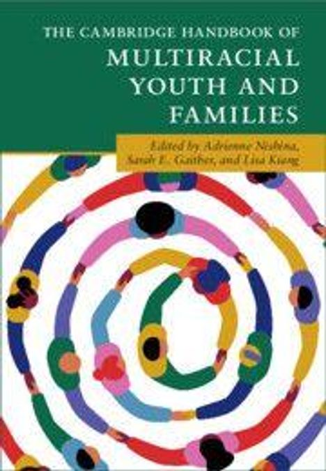 "The Cambridge Handbook of Multiracial Youth and Families" mit bunten Spiralen im Hintergrund.