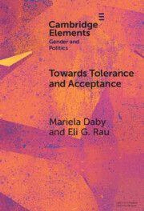 Cover von "Towards Tolerance and Acceptance" von Mariela Daby und Eli G. Rau. Hintergrund in Orangetönen.