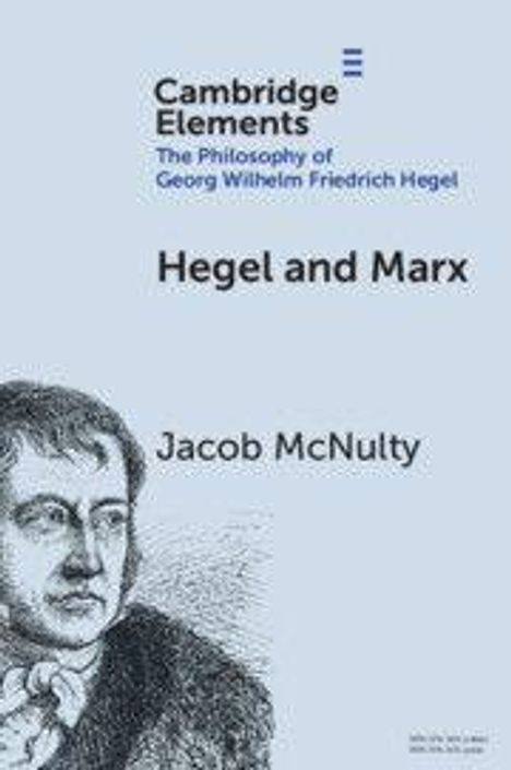 Texte: "Cambridge Elements", "The Philosophy of Georg Wilhelm Friedrich Hegel", "Hegel and Marx", "Jacob McNulty". Links eine Illustration.