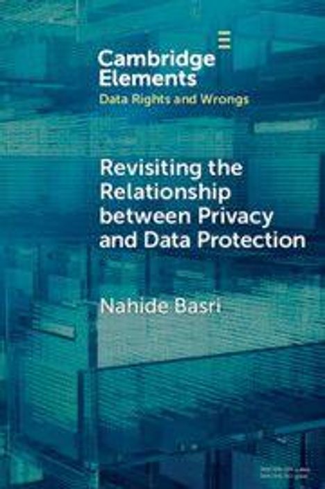 Titel: "Revisiting the Relationship between Privacy and Data Protection" von Nahide Basri. Hintergrund blau, technisch.