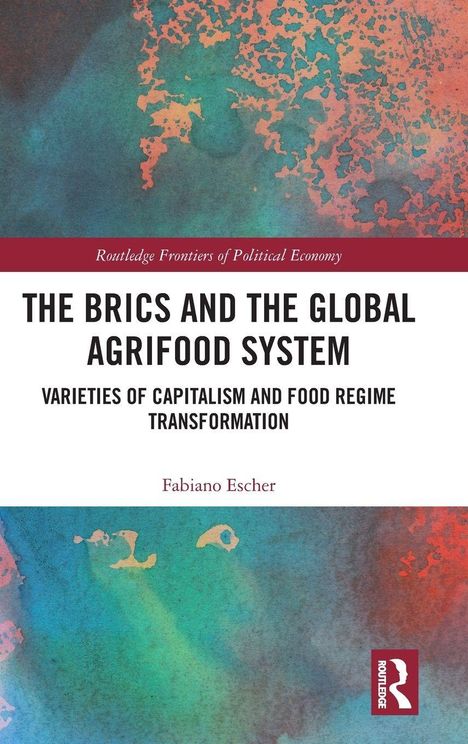 "The BRICS and the Global Agrifood System," oben blauer Hintergrund, unten rötlich-bunt gemustert.