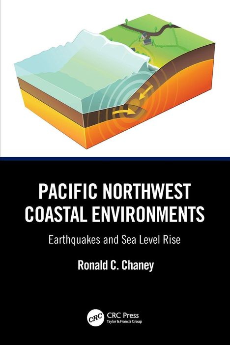 PACIFIC NORTHWEST COASTAL ENVIRONMENTS. Erdbeben und Meeresspiegelanstieg. Ronald C. Chaney. Illustration: Schnitt durch Küstenlandschaft.