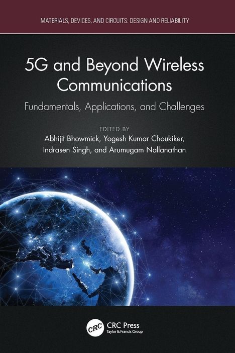 "5G and Beyond Wireless Communications: Fundamentals, Applications, and Challenges." Abgebildet ist ein leuchtender Globus.