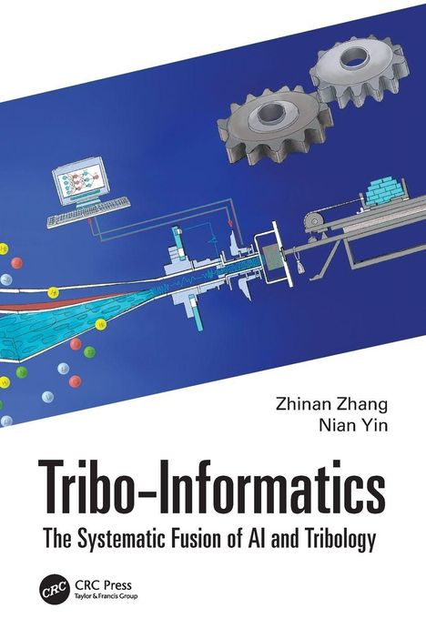 Text: "Tribo-Informatics: The Systematic Fusion of AI and Tribology" von Zhinan Zhang und Nian Yin. Illustration mit Zahnrädern.