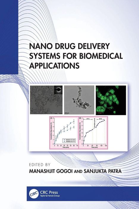 Titel: "Nano Drug Delivery Systems for Biomedical Applications". 
Herausgeber: Manashjit Gogoi und Sanjukta Patra. 
Vier Bilder, grafische Darstellungen.