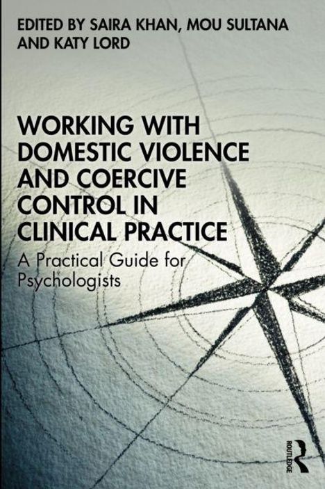 Titel: "Working with Domestic Violence and Coercive Control in Clinical Practice". Schwarze, radiale Linien auf grauem Hintergrund.
