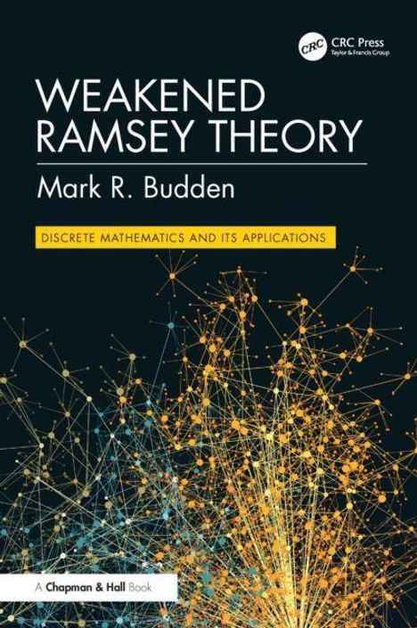 "Weakened Ramsey Theory" von Mark R. Budden. Grafik aus bunten Linien und Punkten auf dunklem Hintergrund, oben Logo.