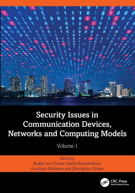 Titel: "Security Issues in Communication Devices, Networks and Computing Models, Volume 1". Skyline bei Nacht.