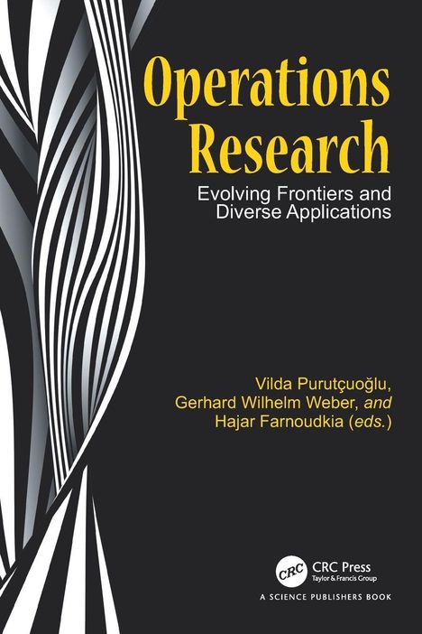 "Operations Research: Evolving Frontiers and Diverse Applications" in gelb, darunter graue Musterlinien links.