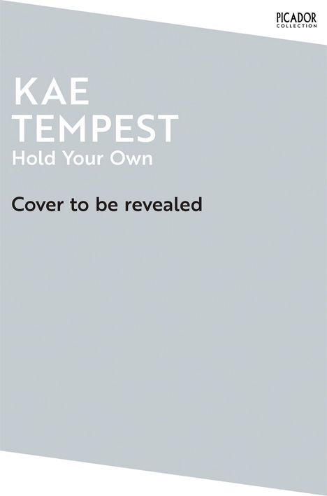 Kae Tempest: Hold Your Own, Buch