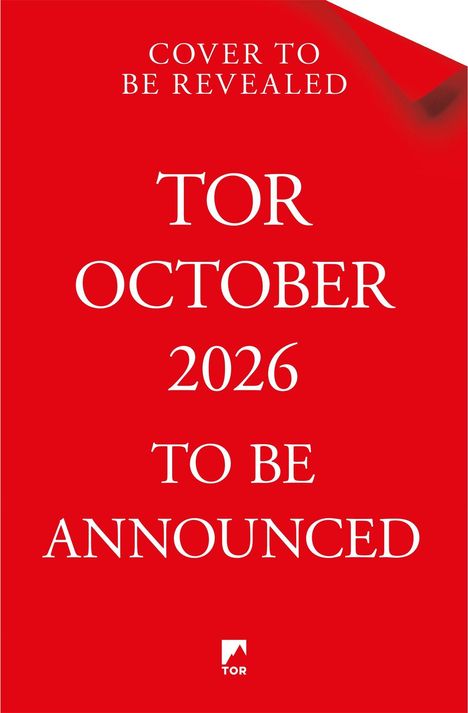 Text: "Cover to be revealed, Katee Robert, The Tarot Trials." Roter Hintergrund, unten kleines TOR-Logo.