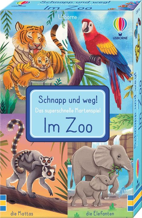 Abigail Wheatley: Schnapp und weg! Das superschnelle Kartenspiel: Im Zoo, Buch