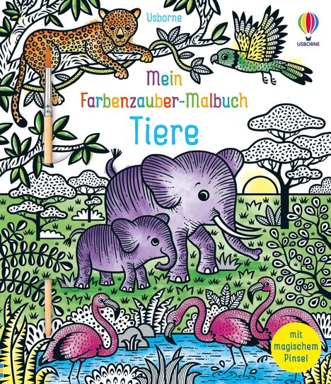 Mein Farbenzauber-Malbuch: Tiere, Buch