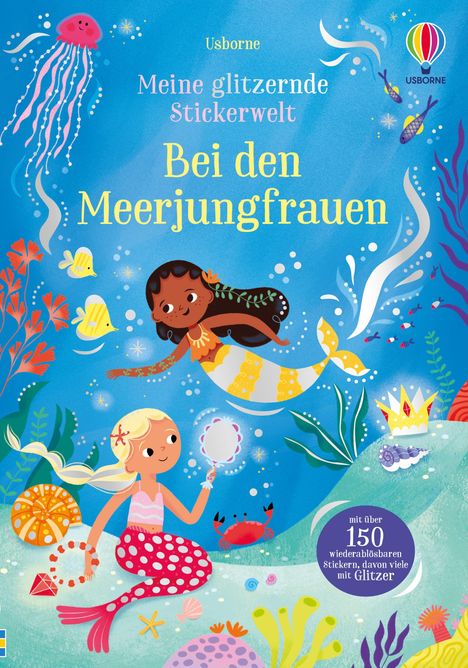Meine glitzernde Stickerwelt: Bei den Meerjungfrauen, Buch