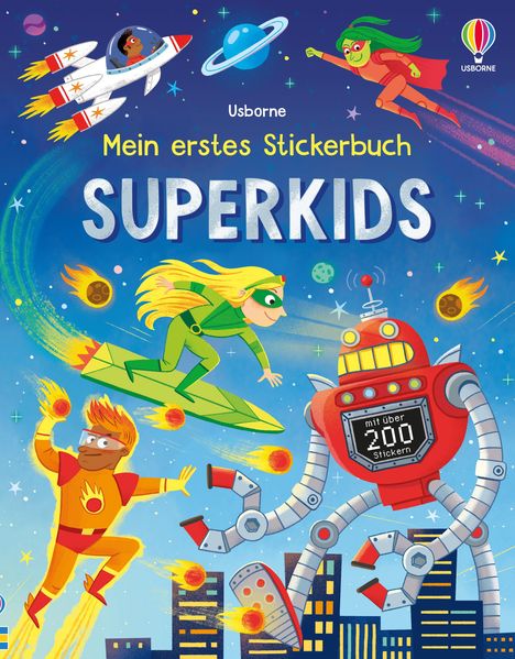 Mein erstes Stickerbuch: Superkids, Buch