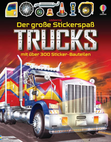 Der große Stickerspaß: Trucks, Buch