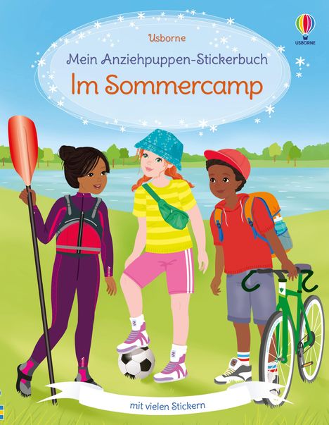 Mein Anziehpuppen-Stickerbuch: Im Sommercamp, Buch