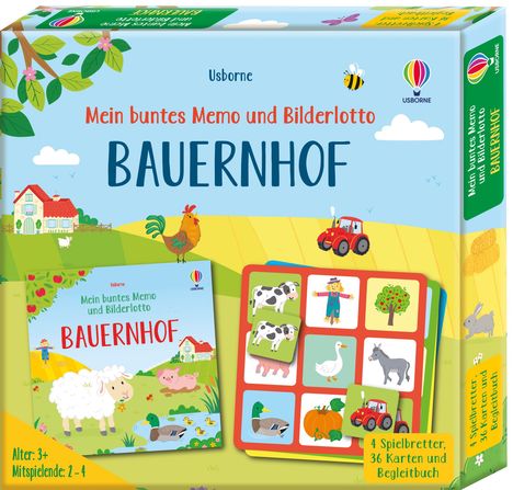 Mein buntes Memo und Bilderlotto: Bauernhof, Buch