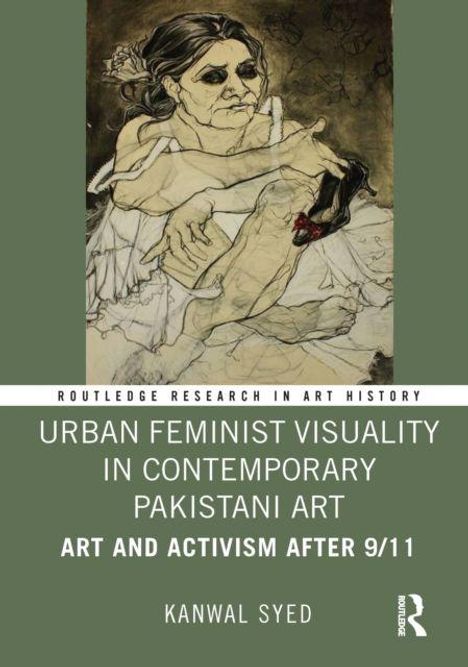 "Urban Feminist Visuality in Contemporary Pakistani Art: Art and Activism After 9/11" von Kanwal Syed. Illustration einer Frau.
