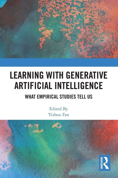 Titel: "LEARNING WITH GENERATIVE ARTIFICIAL INTELLIGENCE", darunter "WHAT EMPIRICAL STUDIES TELL US". Cover mit abstraktem Farbverlauf.