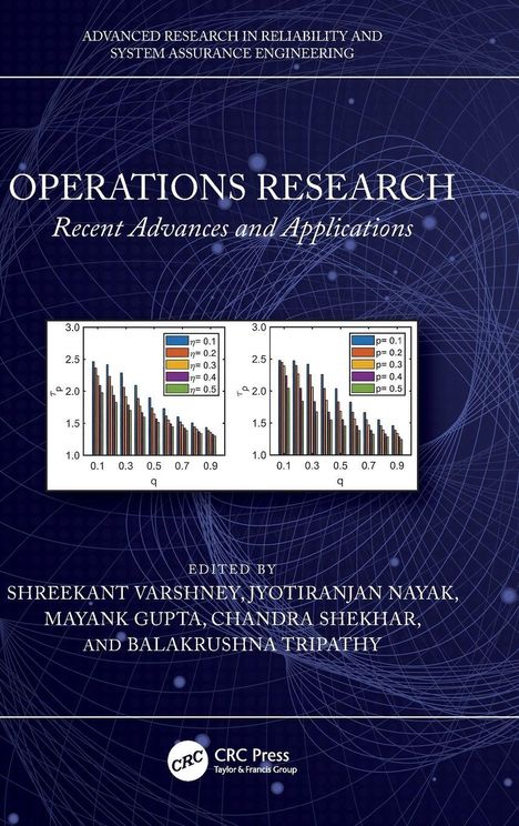 "Operations Research: Recent Advances and Applications" mit Diagrammen und blauen Linien auf einem dunklen Hintergrund.
