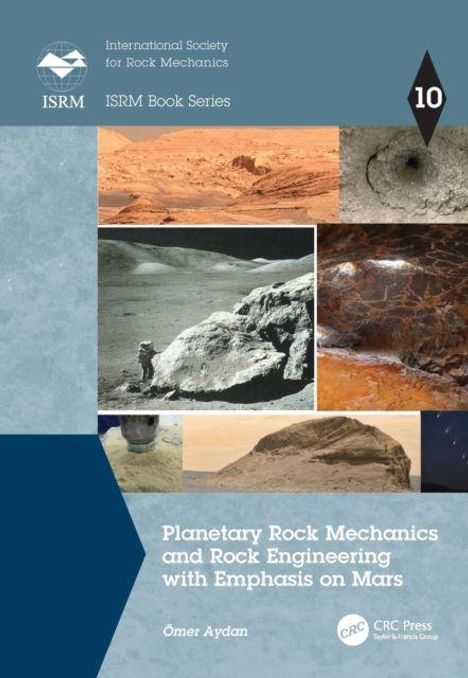 Titel: "Planetary Rock Mechanics and Rock Engineering with Emphasis on Mars". Oben: Bilder von Marslandschaften.