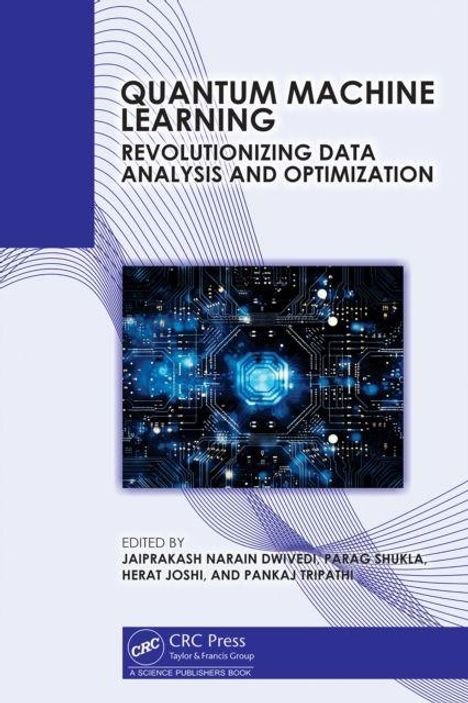 "Quantum Machine Learning: Revolutionizing Data Analysis and Optimization. Blau-schwarze digitale Schaltkreis-Illustration."
