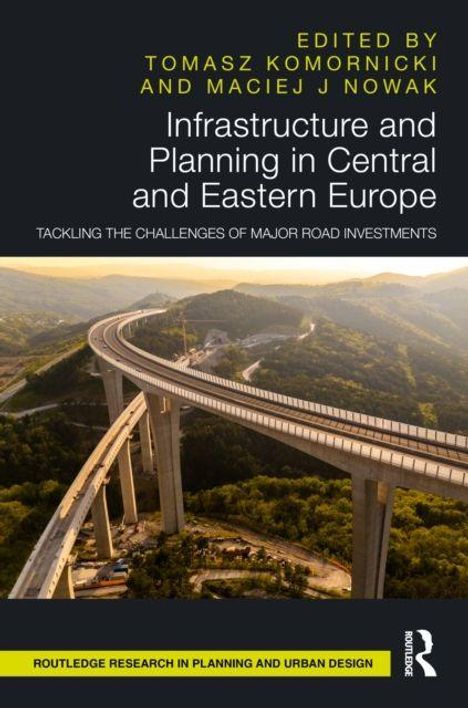 Titel: "Infrastructure and Planning in Central and Eastern Europe". Bild eines geschwungenen Viadukts über bewaldete Hügel.
