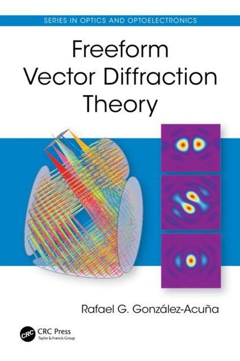 „Freeform Vector Diffraction Theory“ von Rafael G. González-Acuña. Drei bunte Muster rechts, komplexe Form links.