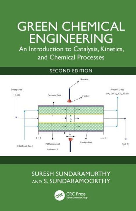 GREEN CHEMICAL ENGINEERING, Diagramm eines Katalyseprozesses, Autoren: Suresh Sundaramurthy und S. Sundaramoorthy.