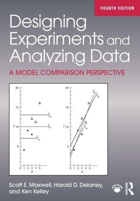 "Designing Experiments and Analyzing Data", Diagramme und Graphen auf grauem Hintergrund.