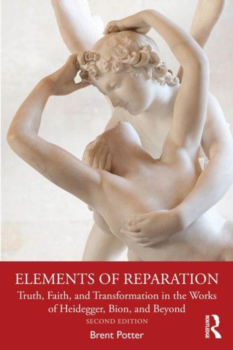 "Elements of Reparation" von Brent Potter, Skulptur: Eng umschlungene Figuren, sanfte Details, Verlag: Routledge.
