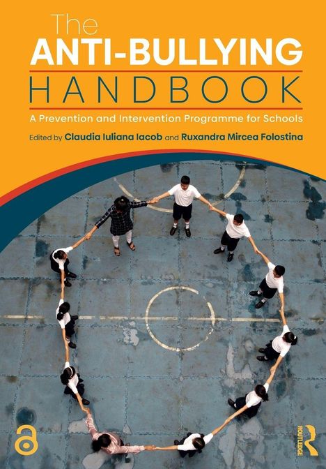 "The Anti-Bullying Handbook: A Prevention and Intervention Programme for Schools." Schüler halten sich im Kreis an den Händen.