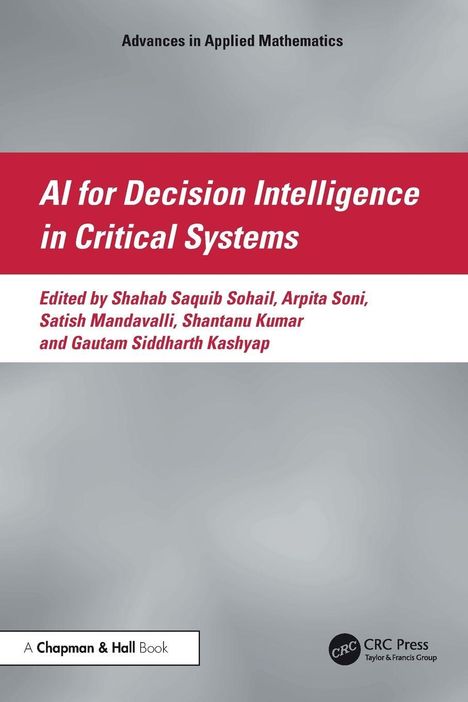 "AI for Decision Intelligence in Critical Systems" auf rotem Hintergrund, Credits zu mehreren Editoren darunter.
