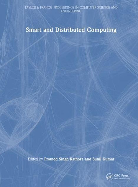 "Smart and Distributed Computing," herausgegeben von Pramod Singh Rathore und Sunil Kumar. Blauer Hintergrund mit Linienmuster.