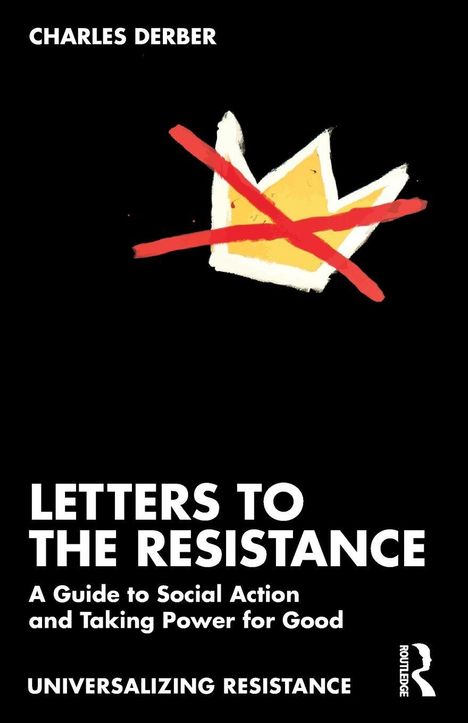 Titel: "Letters to the Resistance". Ein rotes Kreuz über einer Krone auf schwarzem Hintergrund.