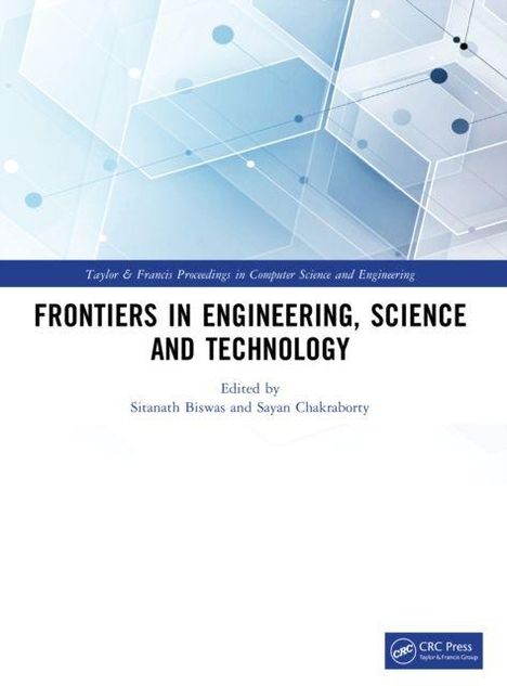 "Frontiers in Engineering, Science and Technology", herausgegeben von Sitanath Biswas und Sayan Chakraborty. Grafik aus Linien.
