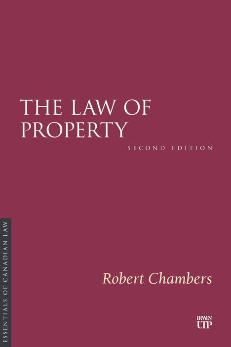 „THE LAW OF PROPERTY, SECOND EDITION“, „Robert Chambers“. Dunkelroter Hintergrund, unten rechts ein weißes Logo.