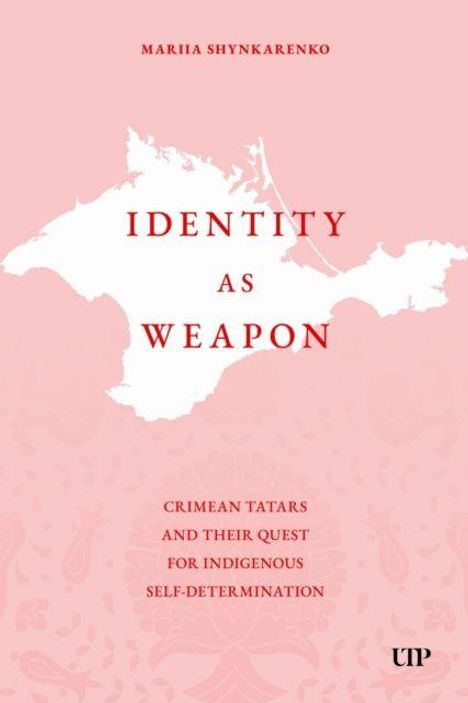 "IDENTITY AS WEAPON" – Karte von Krim als Umriss. Thema: Krimtataren und indigene Selbstbestimmung.