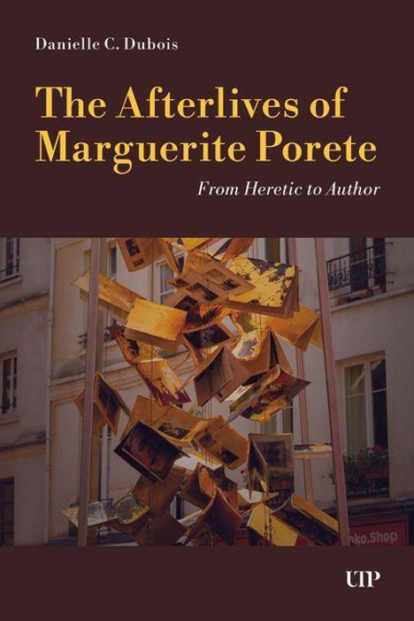 Danielle C. Dubois, "The Afterlives of Marguerite Porete: From Heretic to Author." Kunstinstallation aus schwebenden Seiten.