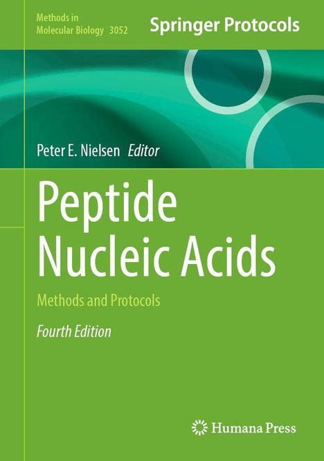 Springer Protocols, Peptide Nucleic Acids: Methods and Protocols, Fourth Edition. Grünes Cover mit geometrischen Formen.