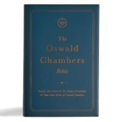 Csb Bibles By Holman: CSB Oswald Chambers Bible, Cloth Over Board, Buch