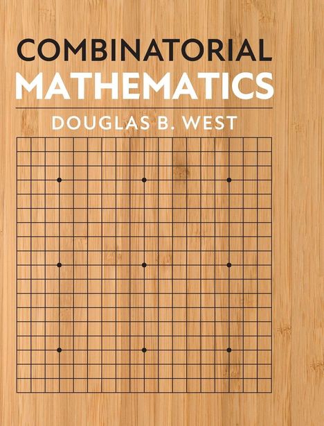 Titel: "COMBINATORIAL MATHEMATICS", Autor: "DOUGLAS B. WEST", Gitternetz auf Holztextur.