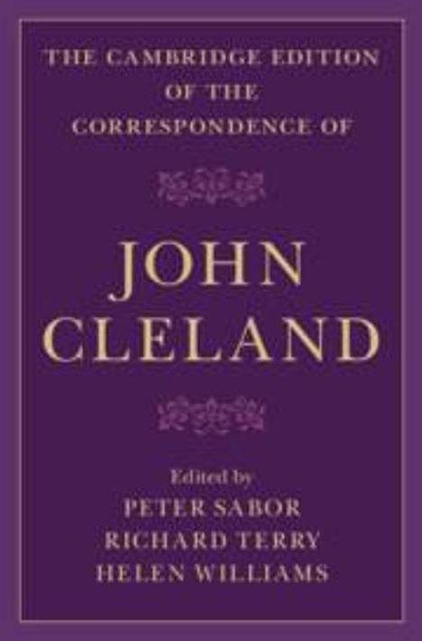 John Cleland: Cleland, J: Cambridge Edition of the Correspondence of John, Buch