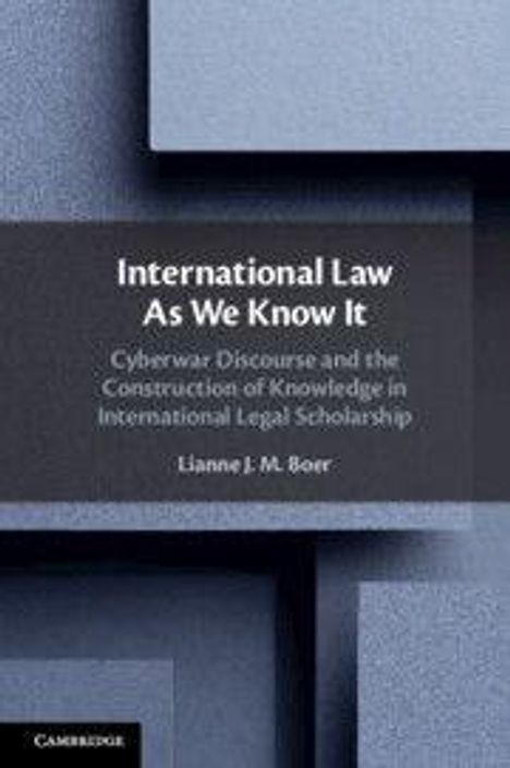 Lianne J. M. Boer: International Law As We Know It, Buch
