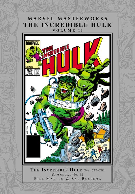 "Marvel Masterworks: The Incredible Hulk, Volume 19. Der Hulk bricht aus einer Art Zelle, während er angegriffen wird."