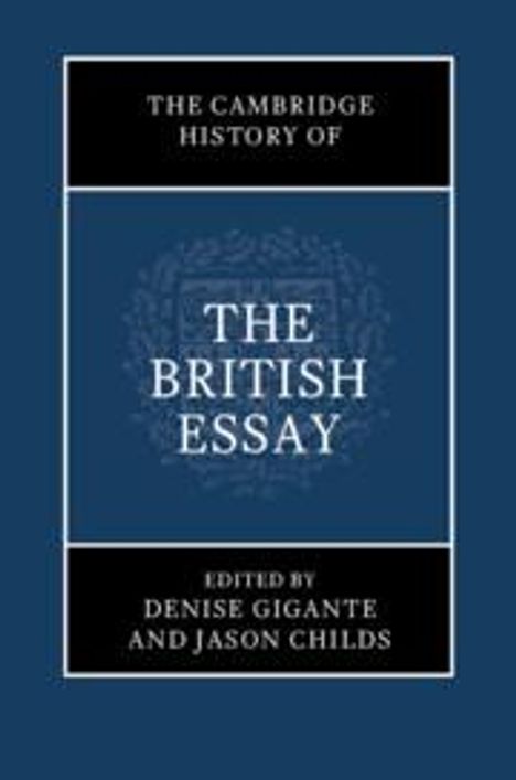 The Cambridge History of the British Essay, Buch